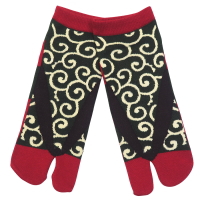 お祭り！和柄足袋ソックス！草履唐草